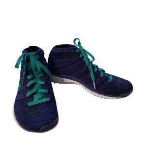 Nike Women's Dark Purple and Teal Sneakers us 7